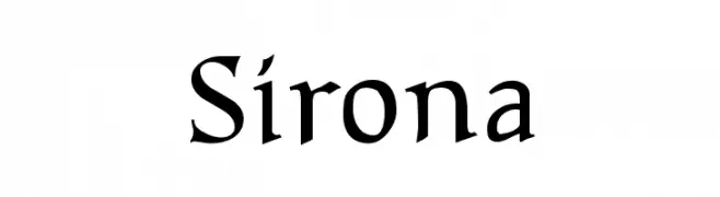 Sirona  font caratteri gratis