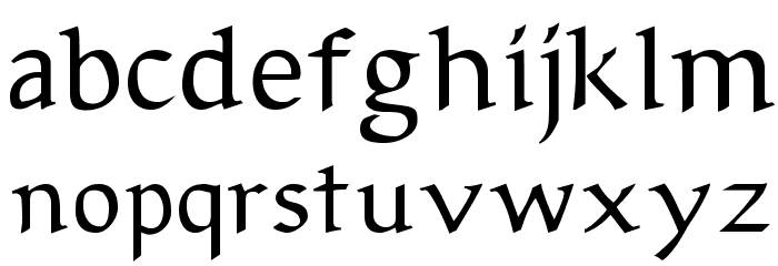 Sirona Font LOWERCASE