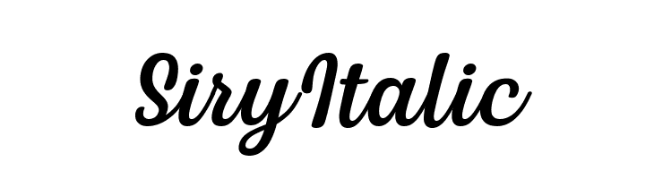 Siry Italic  नि: शुल्क फ़ॉन्ट्स डाउनलोड