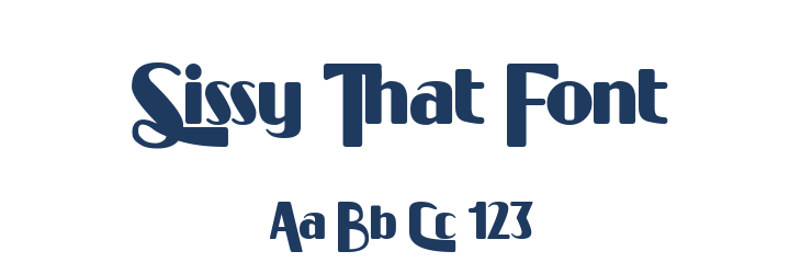 Sissy That Font Font Preview