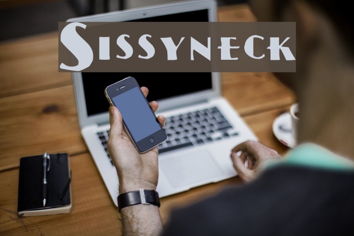 Sissyneck Font examples
