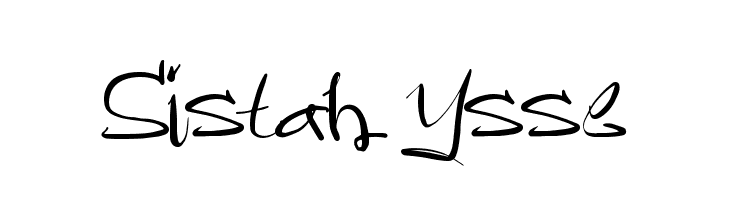 Sistah Ysse  Frei Schriftart Herunterladen