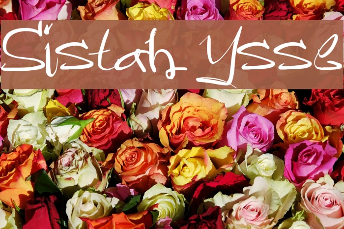 Sistah Ysse Font examples