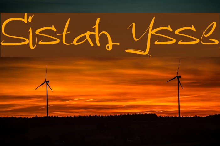 Sistah Ysse Font examples
