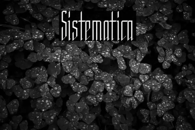 Sistematica Font examples