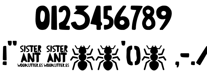 Sister Ant Font OTHER CHARS