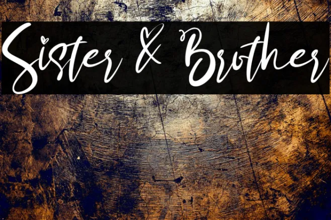 Sister & Brother Example 1