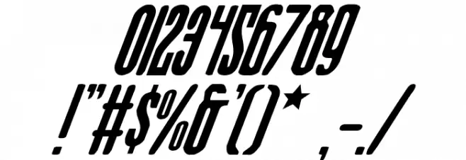 Sister Europe Italic Font OTHER CHARS