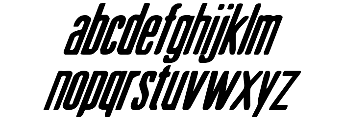 Sister Europe Italic फ़ॉन्ट लोअरकेस