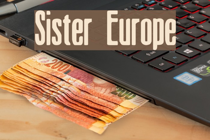 Sister Europe Font examples
