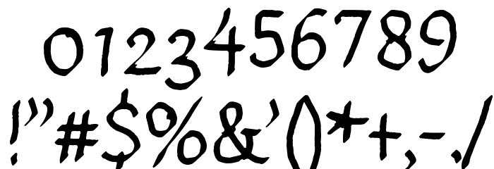 Sister Morphine Font OTHER CHARS