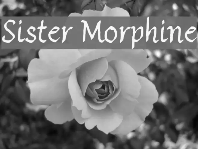 Sister Morphine Font examples