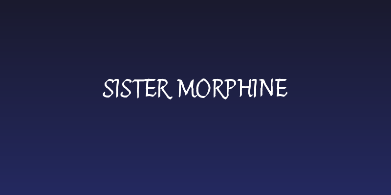 Sister Morphine Social Header
