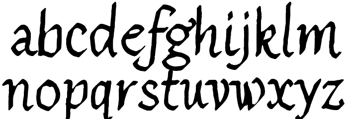 Sister Morphine Font LOWERCASE