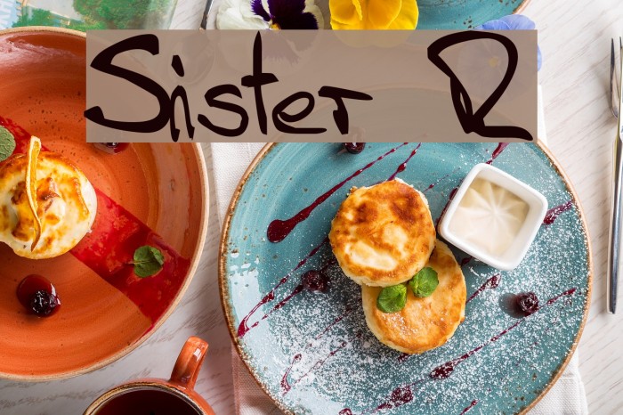 Sister R フォント examples