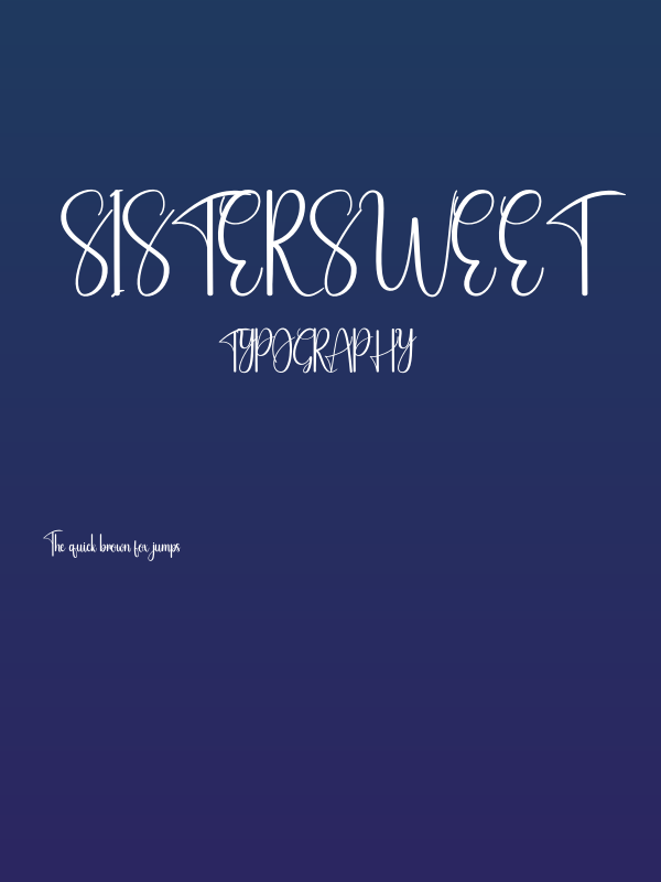 Sister Sweet Poster