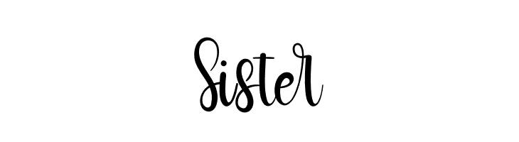 Sister  font caratteri gratis