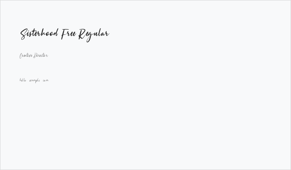 Sisterhood Free Regular Business Card