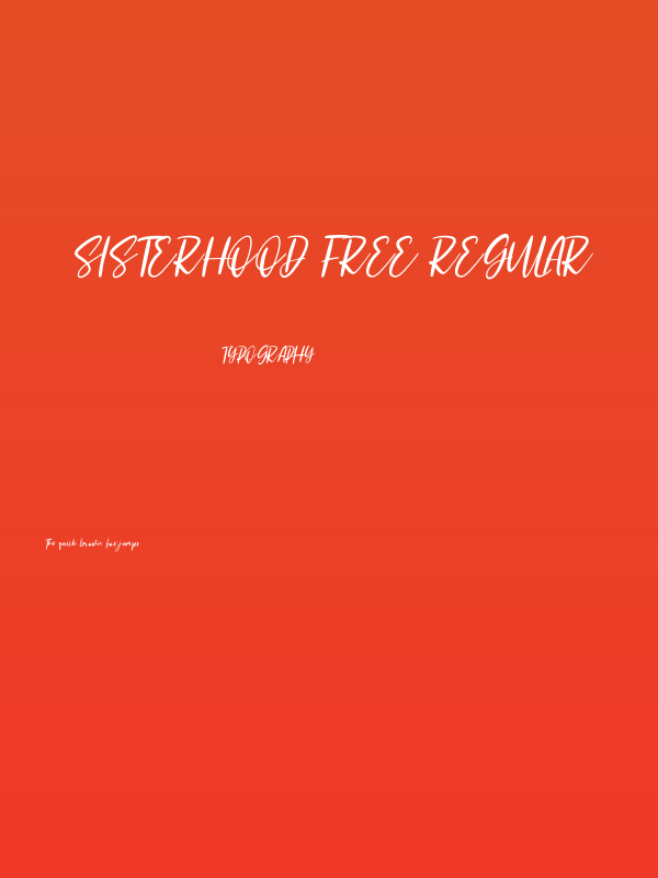 Sisterhood Free Regular Poster