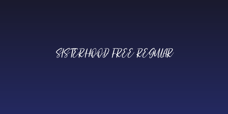 Sisterhood Free Regular Social Header