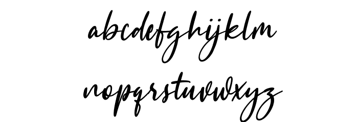 Sisterhood Free Regular Font LOWERCASE