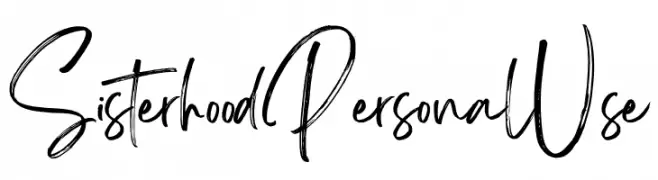 Sisterhood Personal Use  नि: शुल्क फ़ॉन्ट्स डाउनलोड