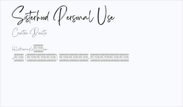 Sisterhood Personal Use Business Card