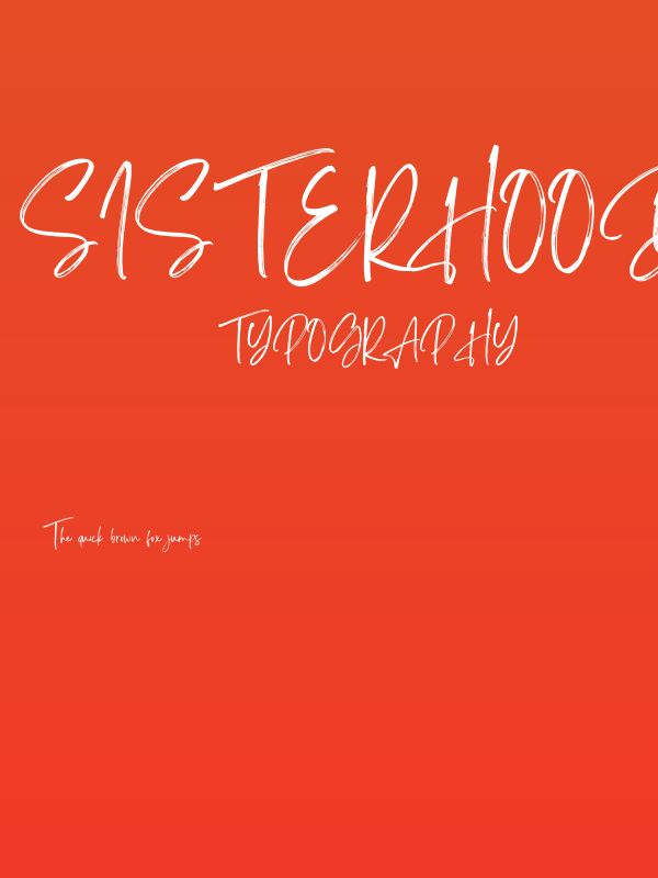 Sisterhood Personal Use Poster