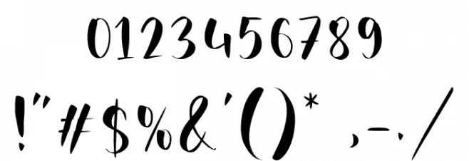 Sisterhood フォント その他の文字