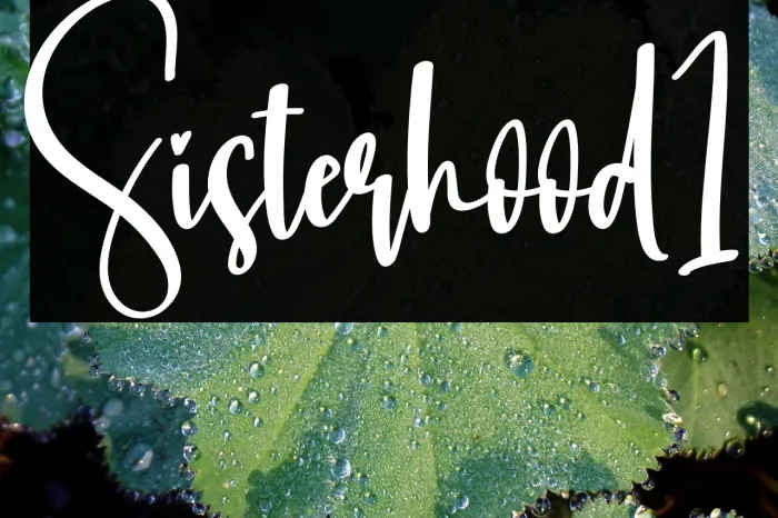 Sisterhood1 Example 1