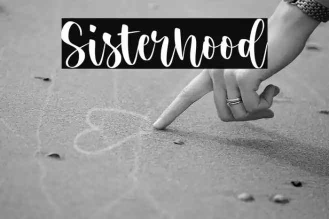 Sisterhood フォント examples