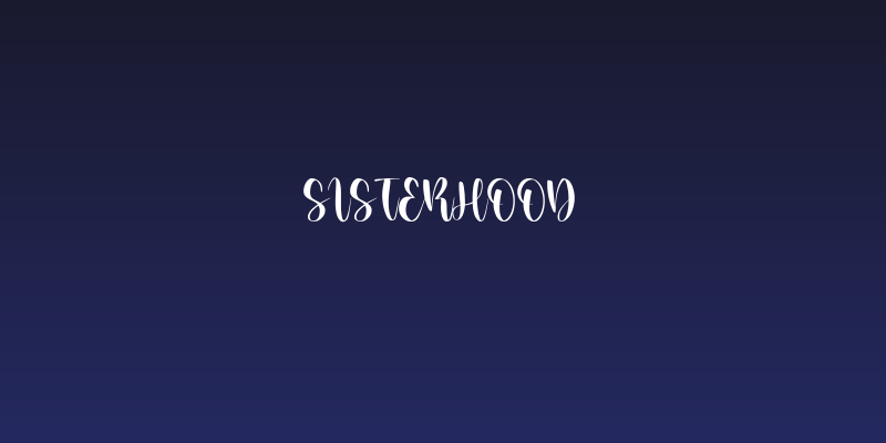 Sisterhood Social Header
