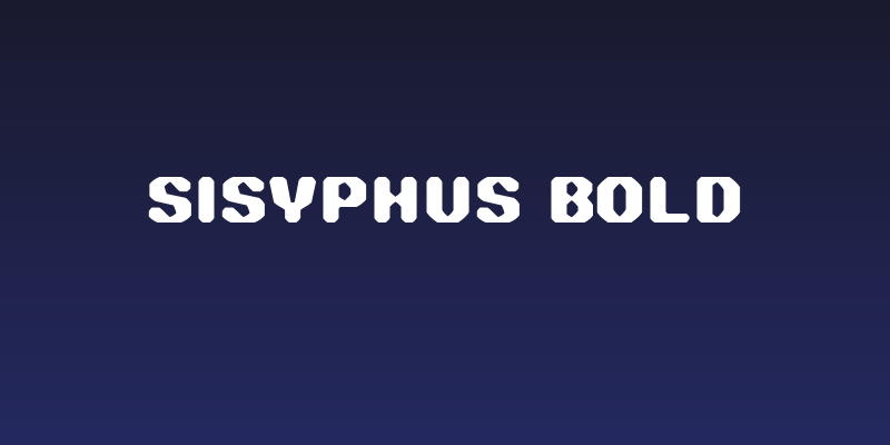 Sisyphus Bold Social Header