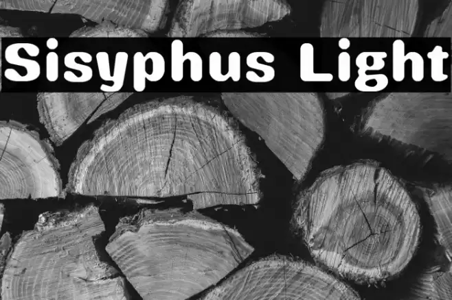 Sisyphus Light Font examples