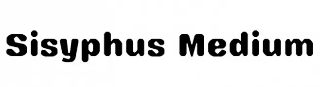 Sisyphus Medium  Скачать бесплатные шрифты