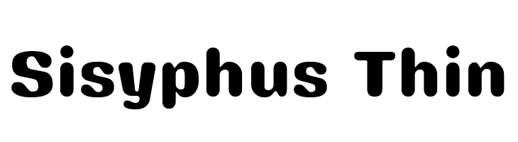 Sisyphus Thin  Frei Schriftart Herunterladen
