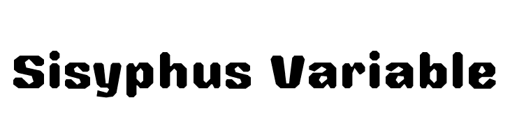 Sisyphus Variable  フリーフォントのダウンロード