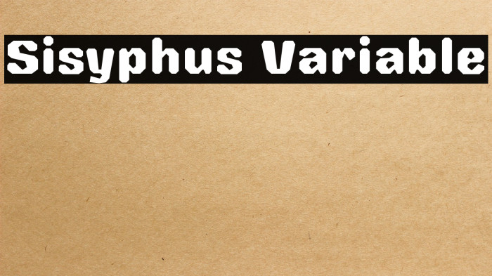 Sisyphus Variable Example 3