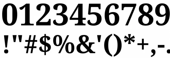 Sitara Bold Font OTHER CHARS