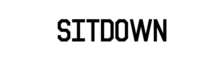 Sitdown Font