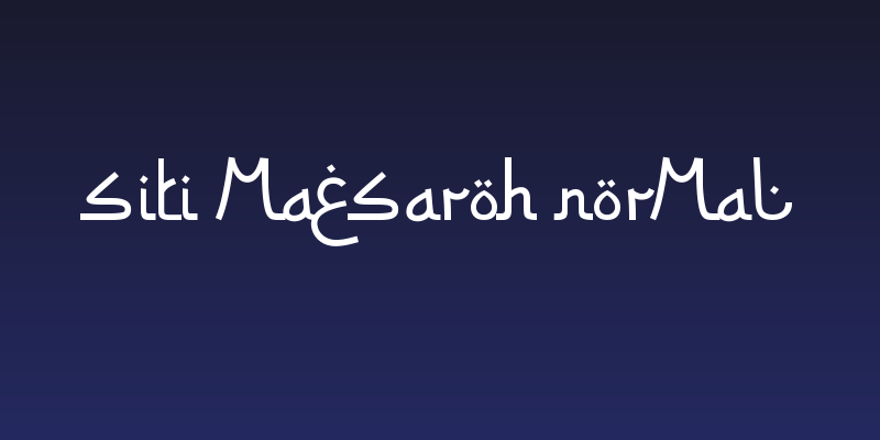 Siti Maesaroh Normal Social Header