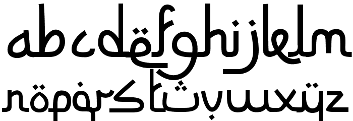 Siti Maesaroh Normal Font LOWERCASE