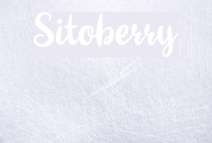 Sitoberry Fonte examples