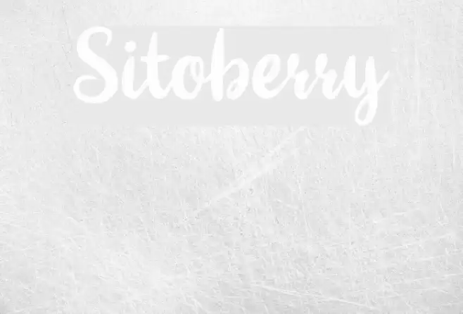 Sitoberry Font examples