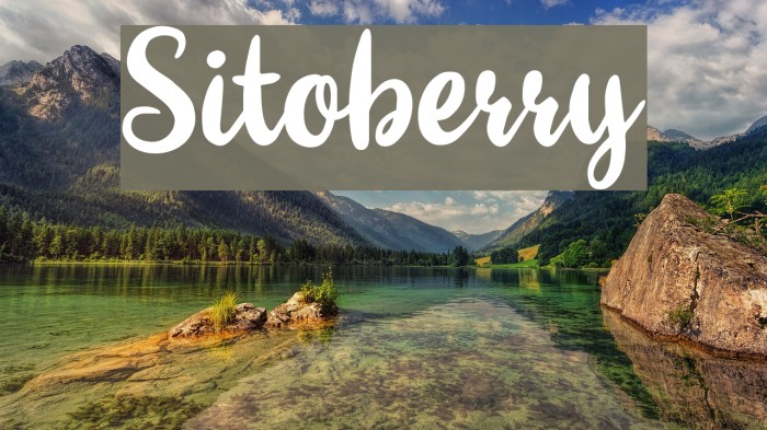 Sitoberry Fonte examples