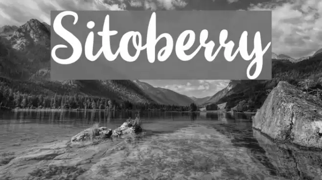 Sitoberry Font examples