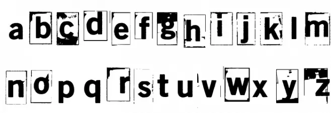 Sitruunahyeena Schriftart Kleinbuchstaben