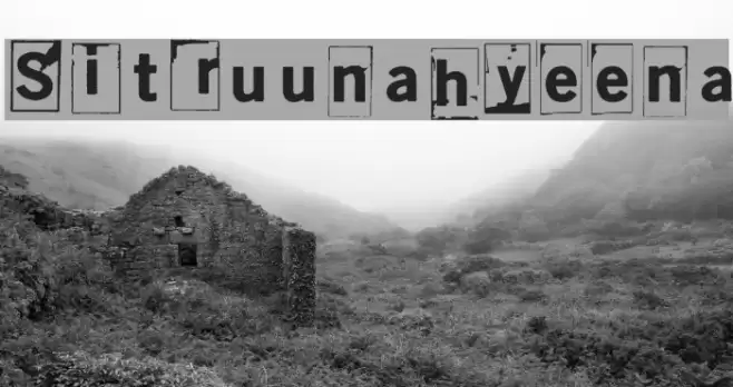 Sitruunahyeena Font examples