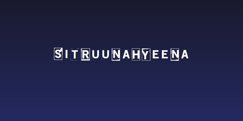 Sitruunahyeena Social Header