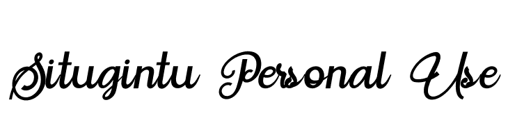 Situgintu Personal Use  Descarca Fonturi Gratis